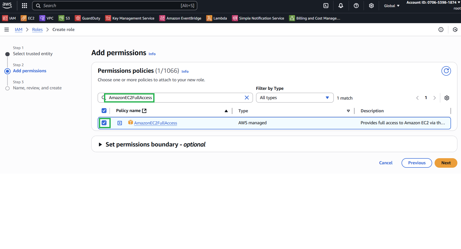 Tạo IAM Role :: AWS System Manager