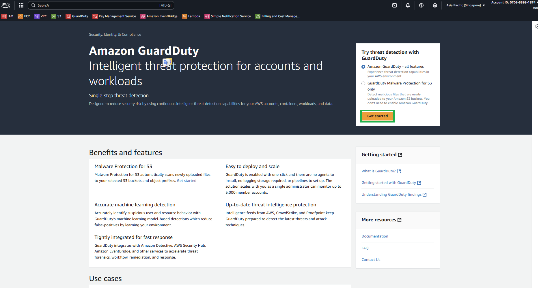Amazon GuardDuty :: AWS System Manager