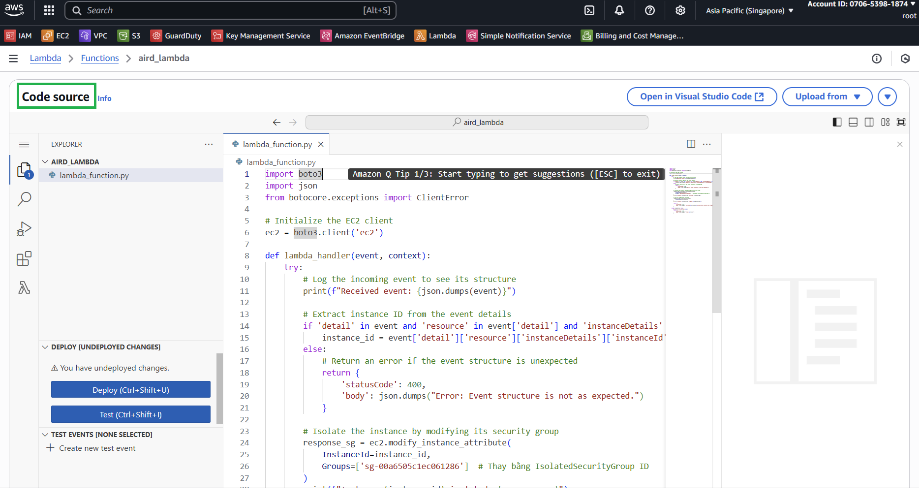 Amazon Lambda :: AWS System Manager