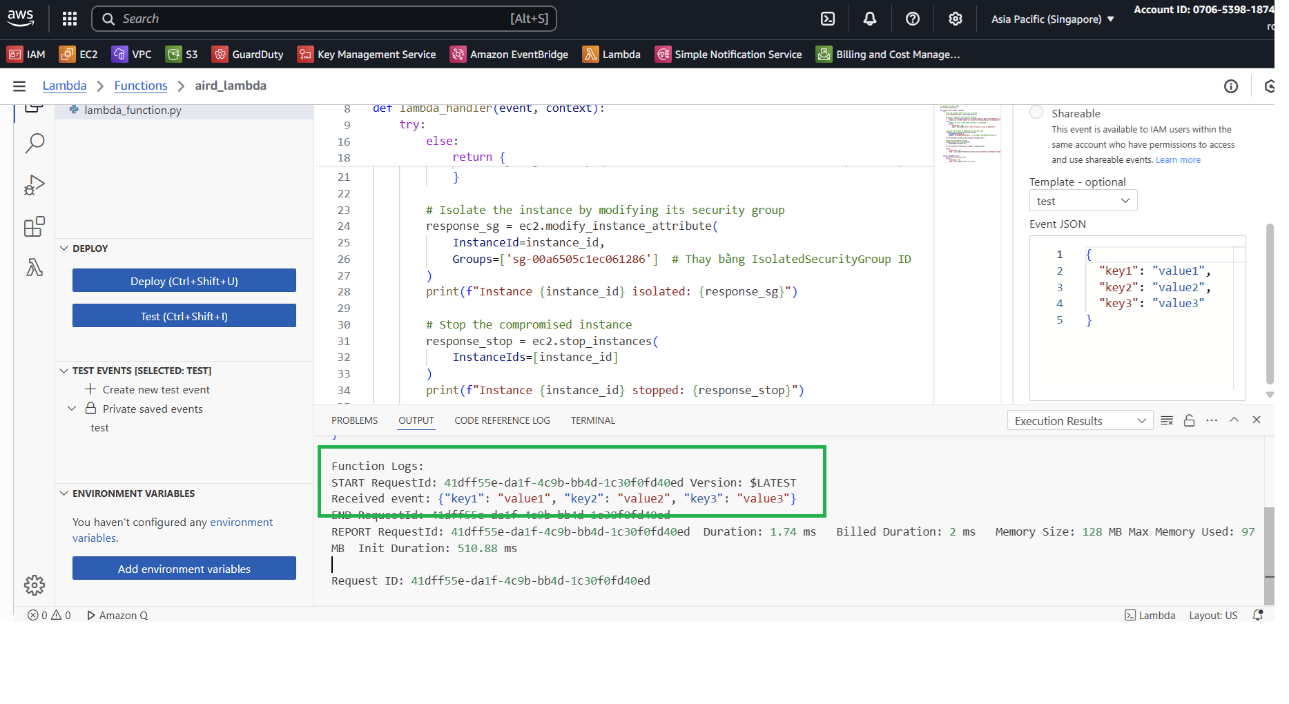 Amazon Lambda :: AWS System Manager